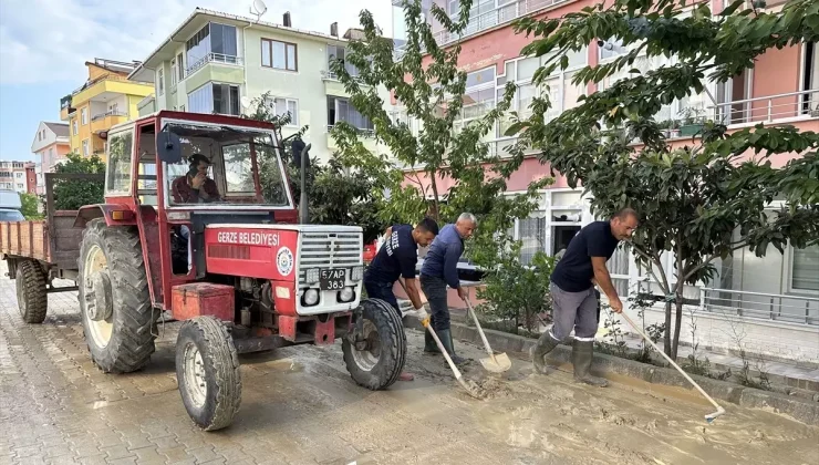 Sinop’un Gerze ilçesinde sağanak nedeniyle 87 evde hasar meydana geldi