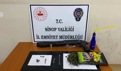 Sinop’ta Uyuşturucu ve Tüfek Ele Geçirildi