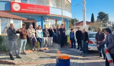 Gerze’de Huzurevi Sakinlerine Yangın Güvenliği Eğitimi