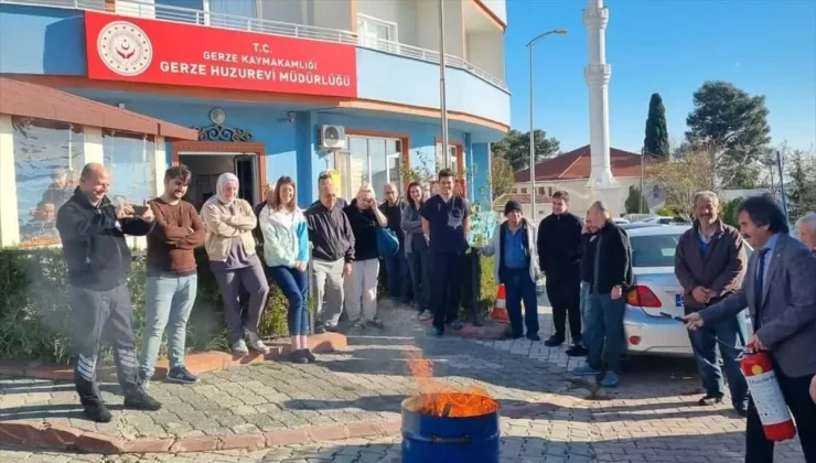 Gerze’de Huzurevi Sakinlerine Yangın Güvenliği Eğitimi